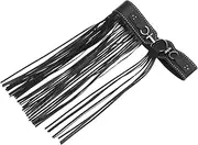 [COLLBATH] Punk Style Skirt Tassel Waist Chain Lace up Waist Belt Goth Cor Belt for Dress Retro Cinch Belt Fringe Belts Women Tassles Vintage Belt Chain Belt Punk Leather Skirt Black