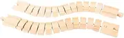 Wooden Crazy Train Track (2 pk) - Compatible with Bigjigs Train Sets and Most Wooden Train Set Brands, Quality Bigjigs Train Accessories
