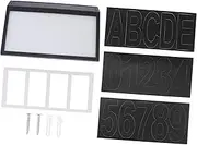 HOMSFOU 1 Set Solar Door Number Light with Design Address Sign for Houses LED Wall Light for Night Visibility Easy to Install Solar Address Plaque Durable for All Weather Conditions