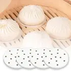400Pcs Small Bamboo Steamer Liners, Non-Stick Mini Steam Paper for Steamed Bu...