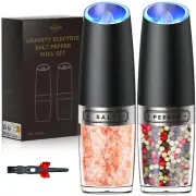 Gravity Electric Salt and Pepper Grinder Set Automatic Mill Grinder for Kitchen