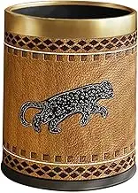 Ｂｅｓｇａ Trash Can Trash Bin Antique Style Dustbin Decorative Reusable Wastebasket Rubbish Can for Dorm Toilet Laundry Room Kitchen, Style C