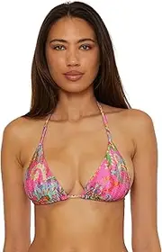 [BECCA] Women's Polynesia Triangle Bikini Top, Adjustable, Tie Back, Swimwear Separates