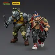 JOY TOY Ninja Turtles TMNT Beebop & Rocksteady 2-Pack 1/18 Action Figures
