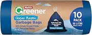 Multix Ocean Plastic Greener Garbage Bags, 56 Litre Capacity (Pack of 10)