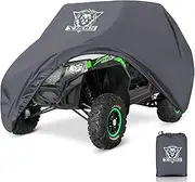 XYZCTEM UTV Cover,Outdoor Waterproof All-Weather Protection UTV Cover Compatible with Polaris RZR Can-Am Yamaha Honda Kawasaki Suzuki,and More.115 Lx65 Wx75H(Grey,2-3 Seater)
