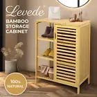 Bamboo Shoe Storage Cabinet Laundry Organizer, Cupboard Freestanding storage