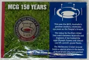 MCG 150 Years Medallion - Barassi, Cuthbert & Bradman - AFL, Olympics & Cricket