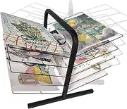 Art Drying Rack,Classroom Drying Rack,(10th Floor) Metal Floor-Standing for Paper Drying Rack,Space Saving Rack Suitable for Art Classrooms, Homes and Offices