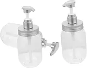 LIFKOME 3 pcs Refillable Pump Bottles for Shampoo Lotion Body Wash Portable Empty Containers with Leak Design for Travel Bathroom Kitchen Use