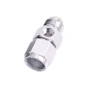 Aeroflow Straight Female To Male With 1/8" NPT Adapter Port Silver -6 AN