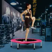CostwayMini Folding Kids Trampoline Portable Recreational Rebounder-Pink