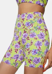 [Beach Riot] Lime Punch Gardenias Bike Shorts