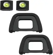 Eyepiece Eyecup Eye Cup DK-23 for Nikon D7100 D7200 D7000 D750 D610 D600 D300 D300S Camera Viewfinder, ULBTER Eyepiece Cover & Hot Shoe Cover -(2+2 Pack)