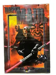 ROLLED 1999 STAR WARS DARTH MAUL SITH 24X36 POSTER LUCASFILMS AT A GLANCE 1800