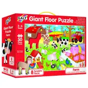 30pc Galt Farm Kids/Childrens Giant Floor Educational/Learning Jigsaw Puzzle 3y+