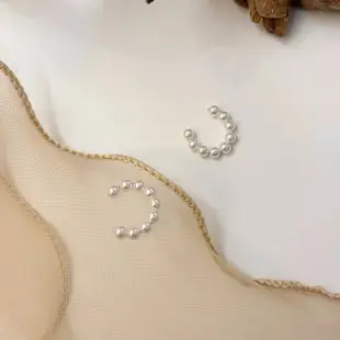 【MISS KOREA】韓國設計典雅氣質珍珠C圈造型耳骨夾(C圈耳骨夾 珍珠耳骨夾)