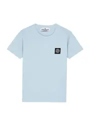 Stone Island Kids Logo Cotton T-shirt (2-4 Years) - Blue - 04YR (4 Years) 04YR (4 years)