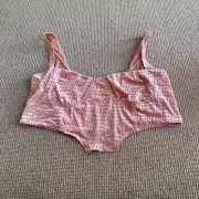 Kim Kardashian Skims Peach Velvet Logo Corset Top, Size 3X NWT