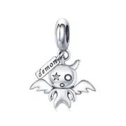 Silver plating Little Evil Devil Beads Charms Fit Charm Bracelets Necklaces DIY Jewelry