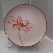 Noritake Colorwave Floral Accent Plate Raspberry-Clematis Flower Lot of 2 New