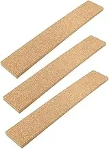 Parliky 3pcs Self-Adhesive Cork Wall Strips for Office Memo and Photo Display Cork Board Strips for Home Decoration and Family Messages
