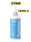 KISS COLORS TINTATION Semi-Permanent Hair Color 5 fl oz CYAN T220 Level: 8