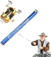 Pen Fishing Rod - Telescoping Pocket Fishing Pen | Fish Pole, Folding Angling Gear for Kids, Family, Friends, Home, Outdoor Travel