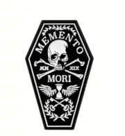 Goth/Skull - Memento Mori Coffin enamel Pin - FREE AU POST - AU stock