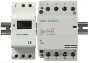7 Day 24 Hr Timer 50A, 4 PoleTime Switch 120VAC, Batt backup, 30A, 40A Pump pool