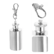 Stainless Steel Flask Key Fob Chain Flasks Small Pocket Bottle