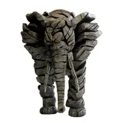 Edge Sculpture - Elephant Figure - Stone Resin - Garden & Home Decor