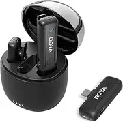 BOYA BY-WM3T-U2 Wireless Microphone for USB-C Android Device iPhone15 Series, 30H Battery Mini Plug-Play Wireless Lapel Mics for Video Recording Interview YouTube Vlog