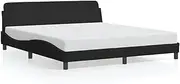 King Size Bed Frame 'Dover' 180x200 cm - Black Velvet Luxury Cots & Toddler Beds, Sturdy & Stylish for Modern Bedrooms