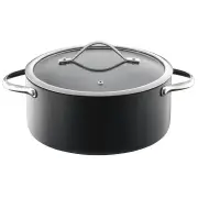 iD3 Hard Anodised Casserole with Lid Size 24X11cm by Baccarat