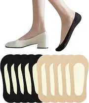 [XTBPQMX] No Show Non Slip Footies Socks Womens (10 Pairs) Nylon Ultra Low Cut Liner Invisible Socks for Heels Flats Lofers