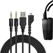 OKCSC SR 3 in 1 Upgraded Replacement Headphones Audio Cable for SteelSeries Arctis 3/5/7/Pro,Gaming Headsets with 3.5 mm/USB Adapter Cable 6.5 FT