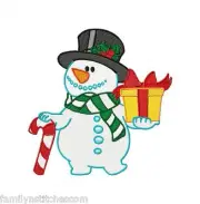 Christmas Time Snowman 10 Machine Embroidery Designs on CD in 3 sizes