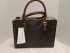 Calvin Klein Bag-in-Bag Brown Tote/Satchel/ Carry-All + Crossbody CK Stamped NWT