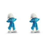 2x Schleich Kids/Childrens Toy Play Figurine Dimwitty Smurf Character 7y+