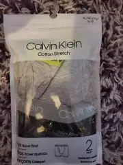 Boys youth Calvin Klein cotton 2 pack pair boxer briefs XL 16-1underwear CK