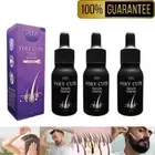 3xHair Serum Grow Eyebrow Hair Mustache Beard Eyelashes Herbal VERY CUTE 15 ml