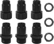 3 Pair Expandable Garden Hose Repair Kit Plastic Water Hose Expanding Female