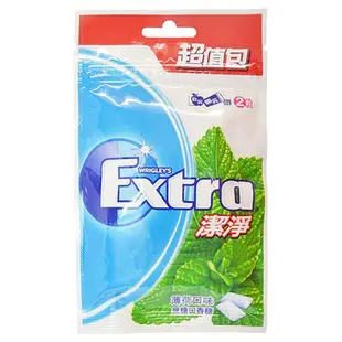 Extra 潔淨無糖口香糖-薄荷口味(62公克/袋)[大買家]