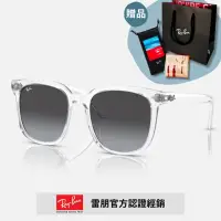 在飛比找momo購物網優惠-【RayBan 雷朋】膠框太陽眼鏡(RB4401D-6447