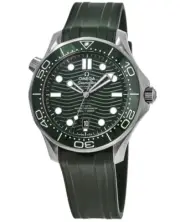 New Omega Seamaster Diver 300M Automatic Green Men's Watch 210.32.42.20.10.001