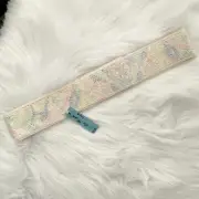 Vintage NWT Gus Mayer - Ivory pastel beaded adjustable belt