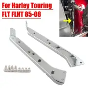 Chrome Saddlebag Rail Support Brackets Left&Right Side For Harley Touring 85-08