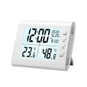 2X(LED Display Electronic Clock with Day and Date Stereo Digital Display7722