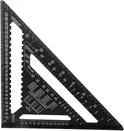 7 Inch 12 Inch Aluminum Alloy Triple-Cornered Ruler Square Protractor,Layout Measuring Tool for Engineer Calipers